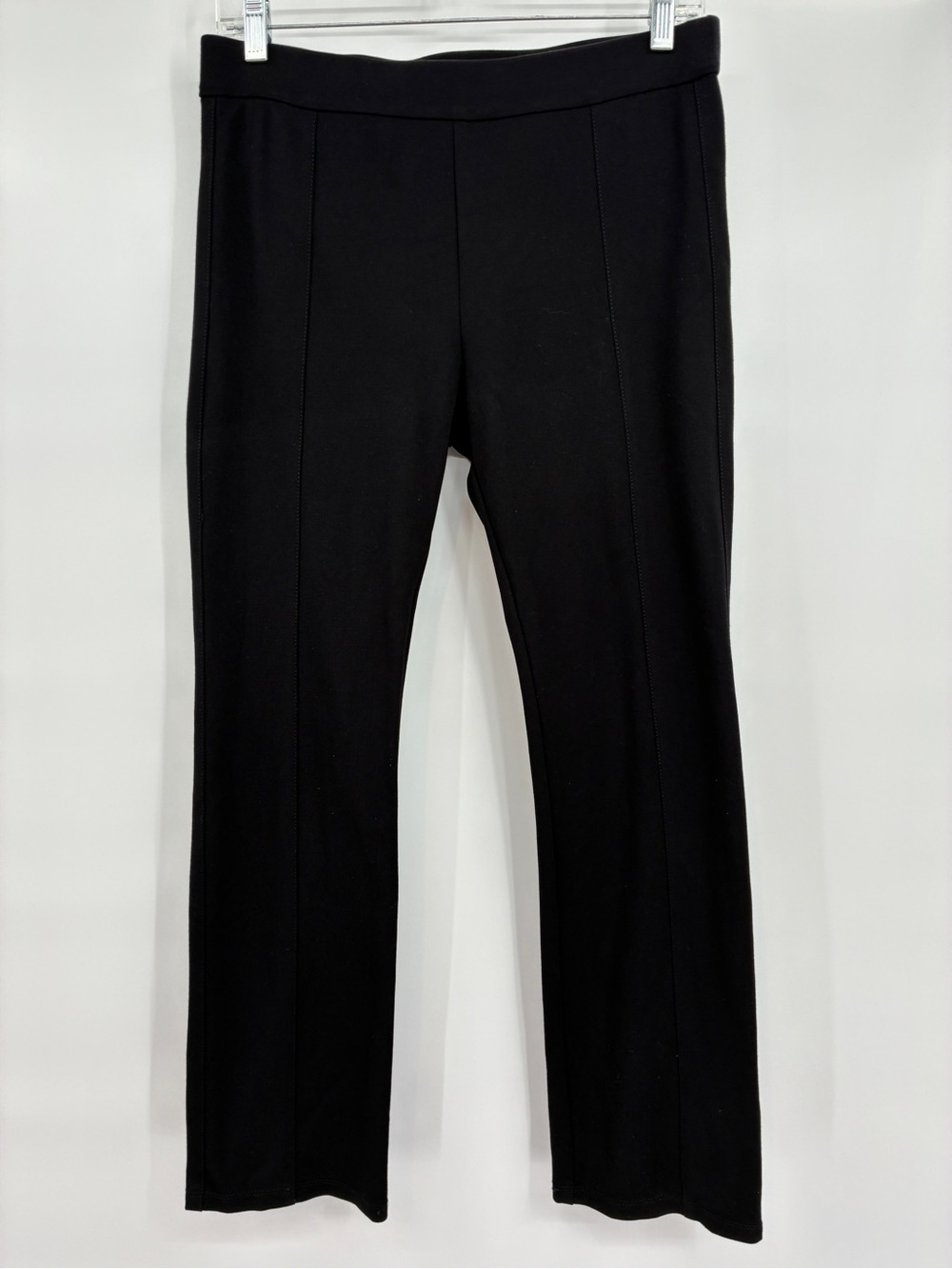 Tory Burch Ponte Knit Straight Leg Crop Dress Office Pants Black Size Small